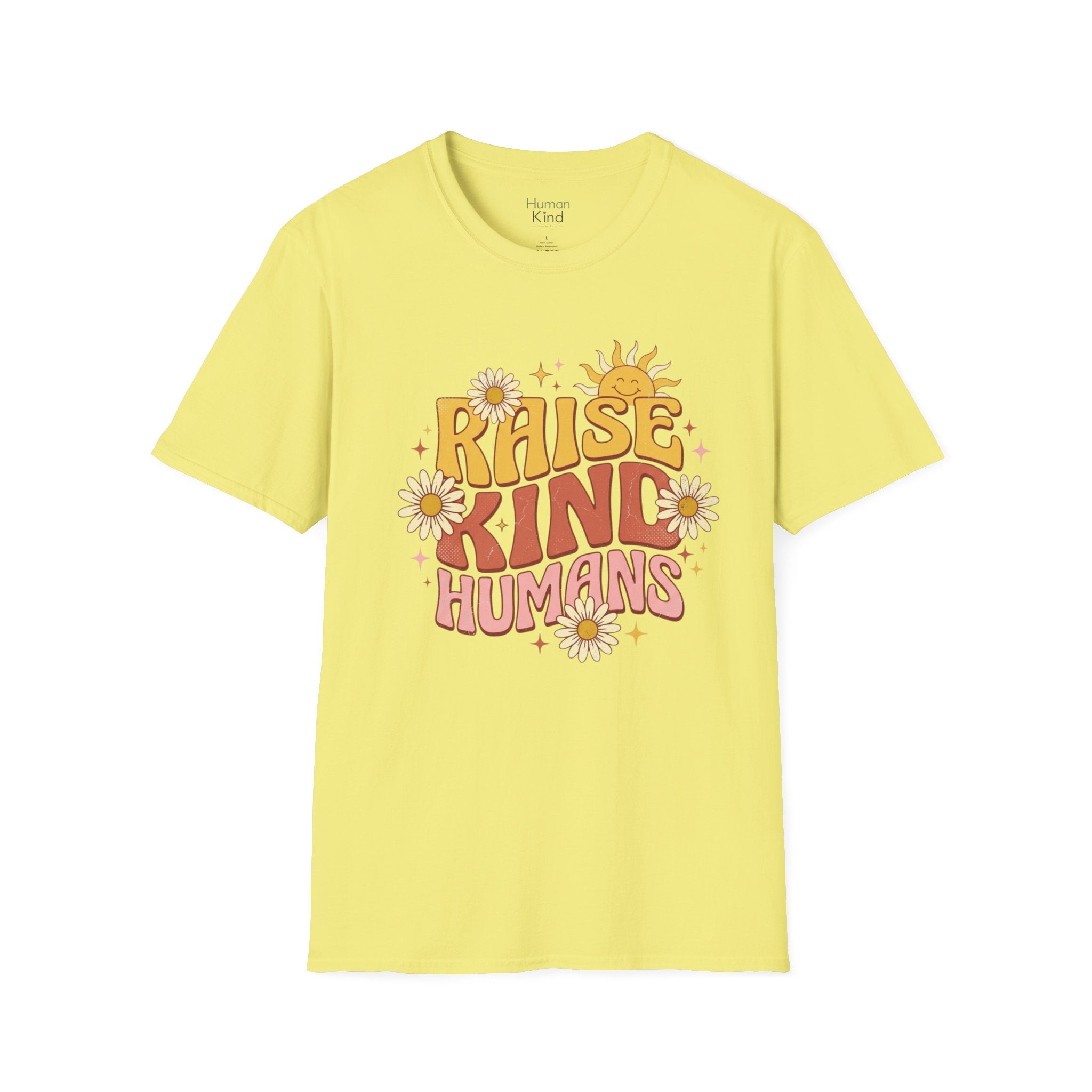 Raise Kind Humans Retro T-Shirt