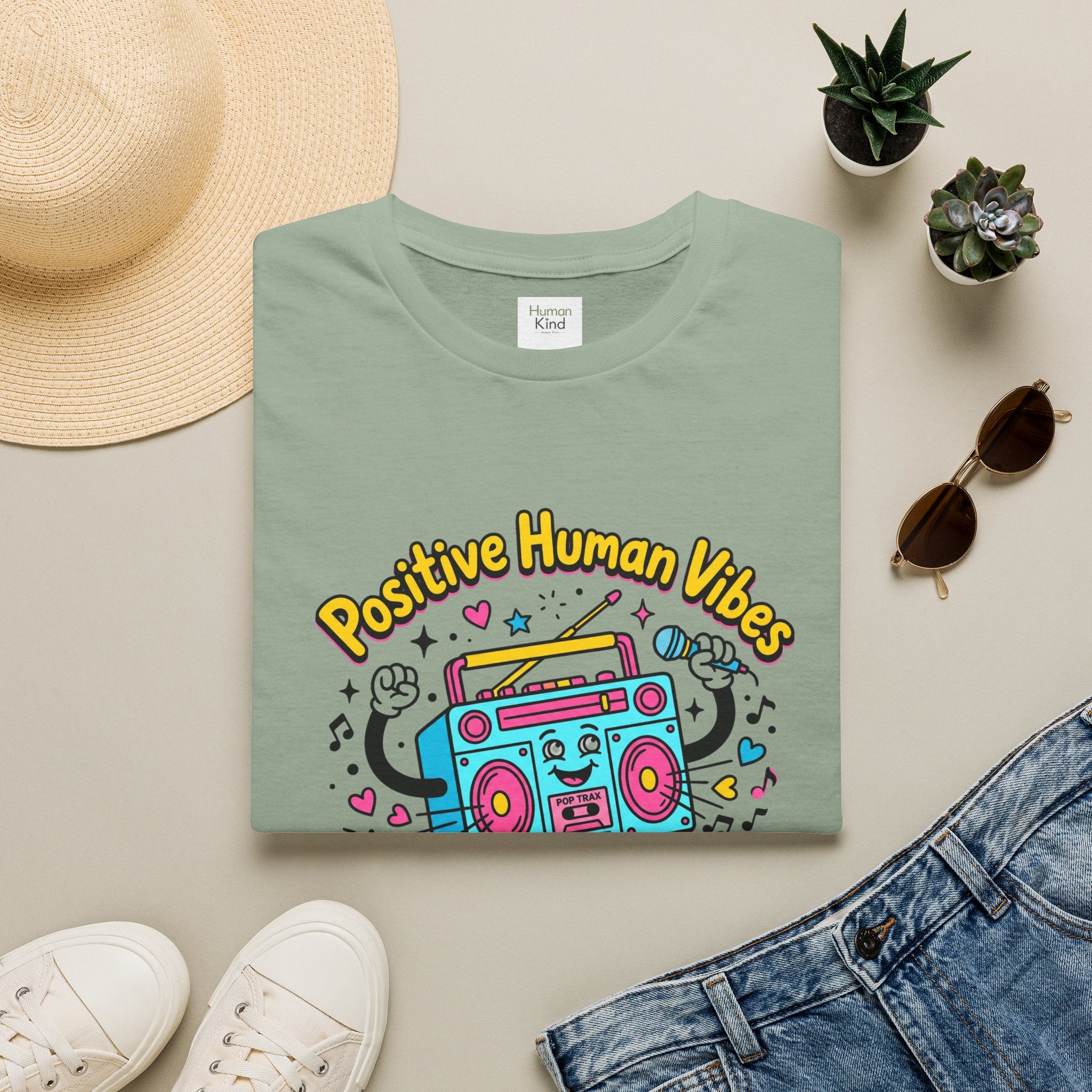 Positive Human Vibes - colorful T-Shirt