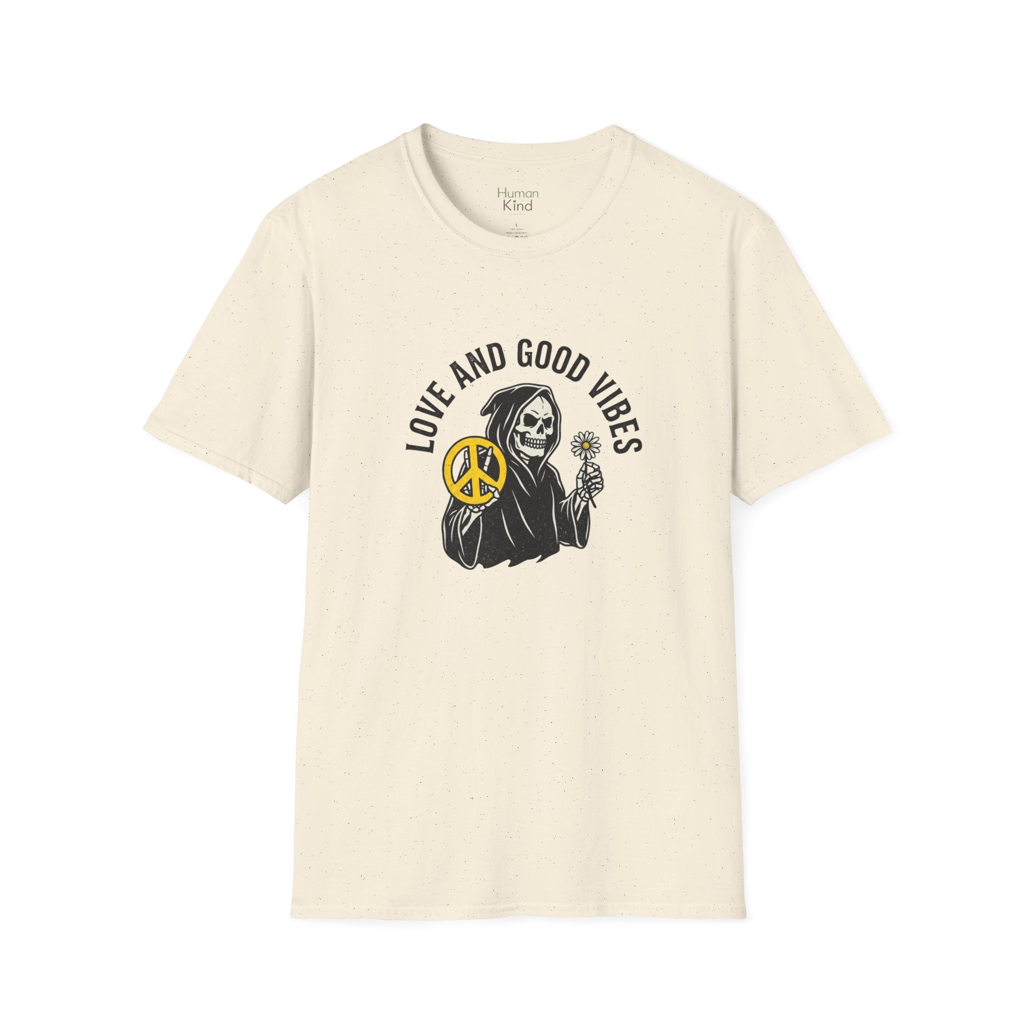 Love and Good Vibes Skull T-Shirt
