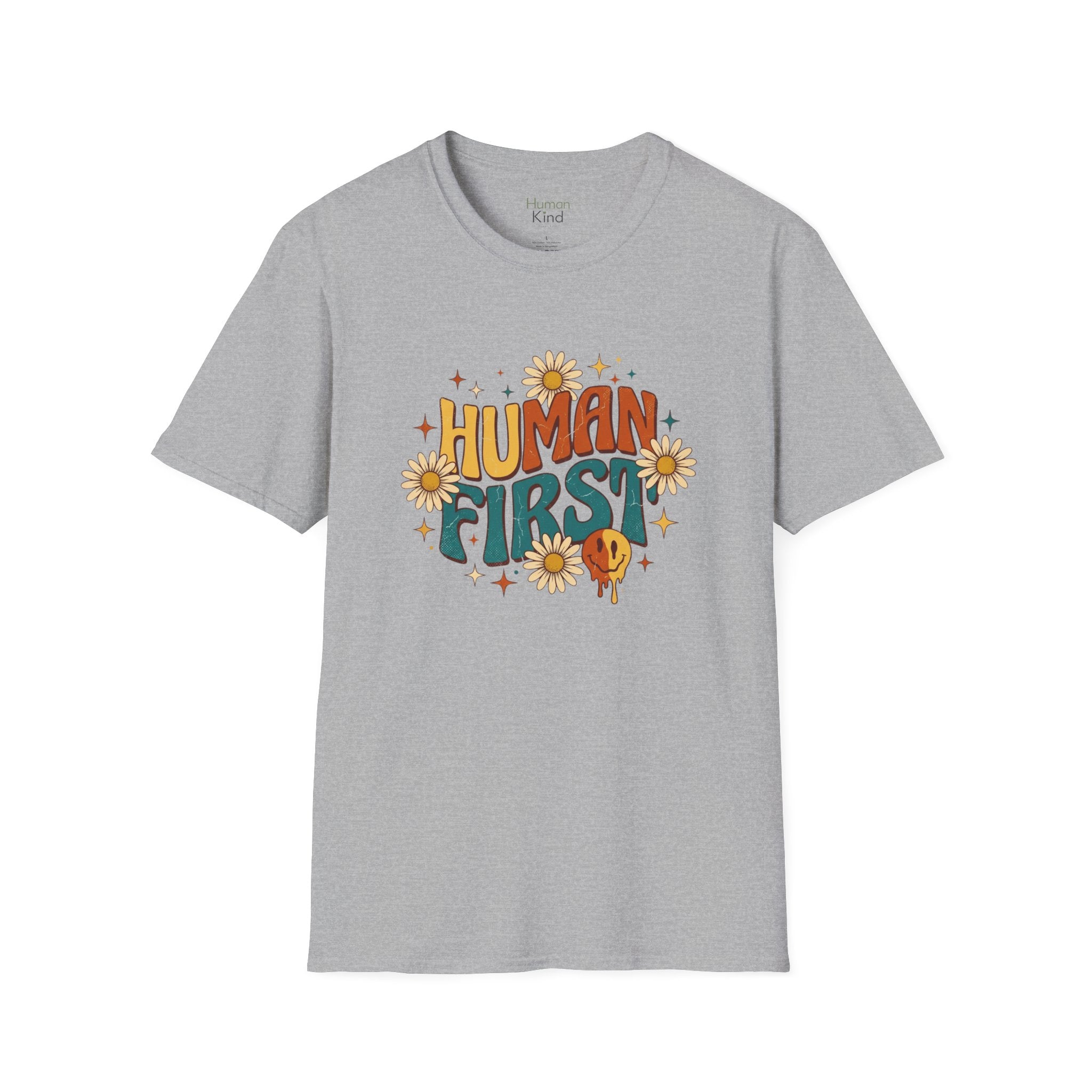 Human First Retro T-Shirt