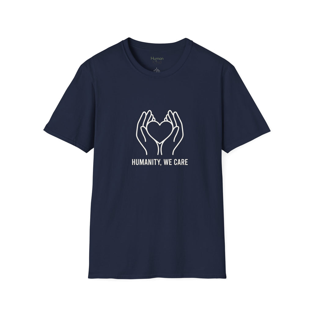 Humanity We Care - minimal T-Shirt