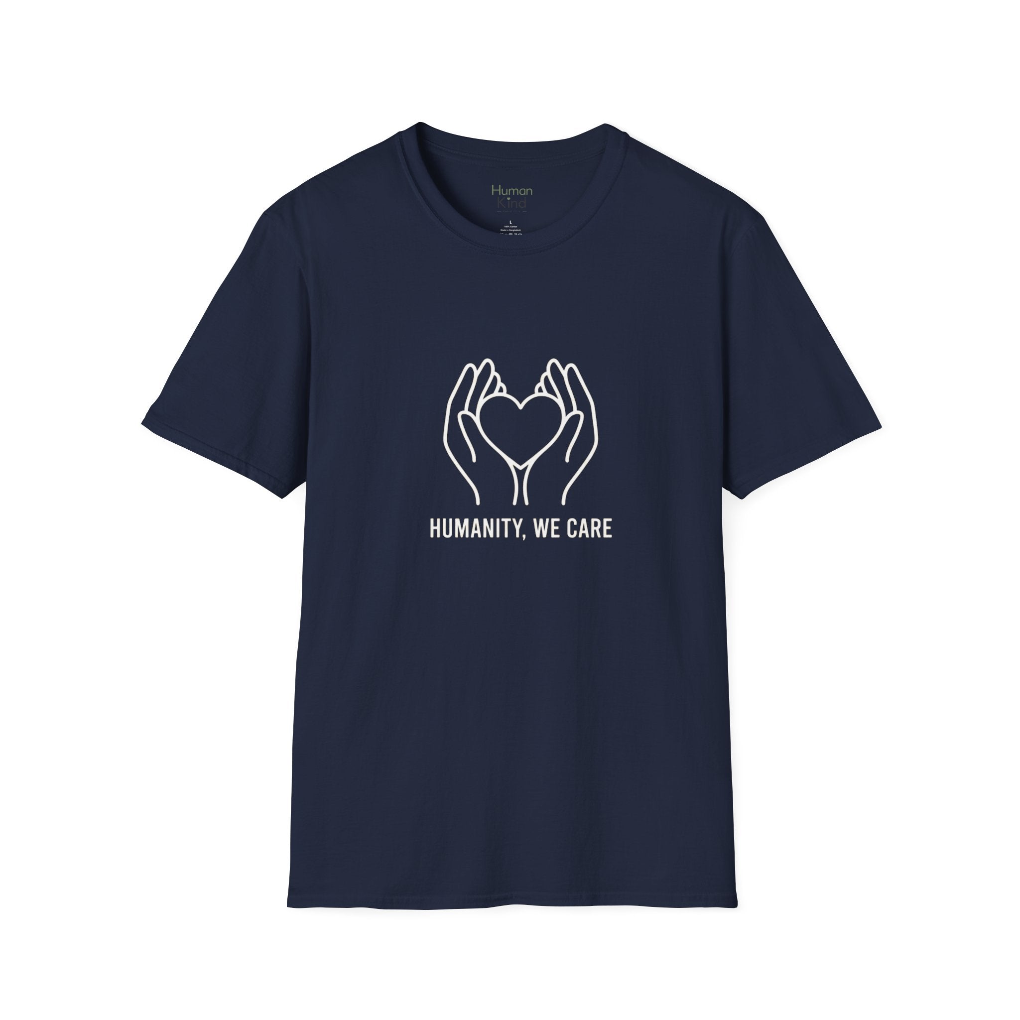 Humanity We Care - minimal T-Shirt