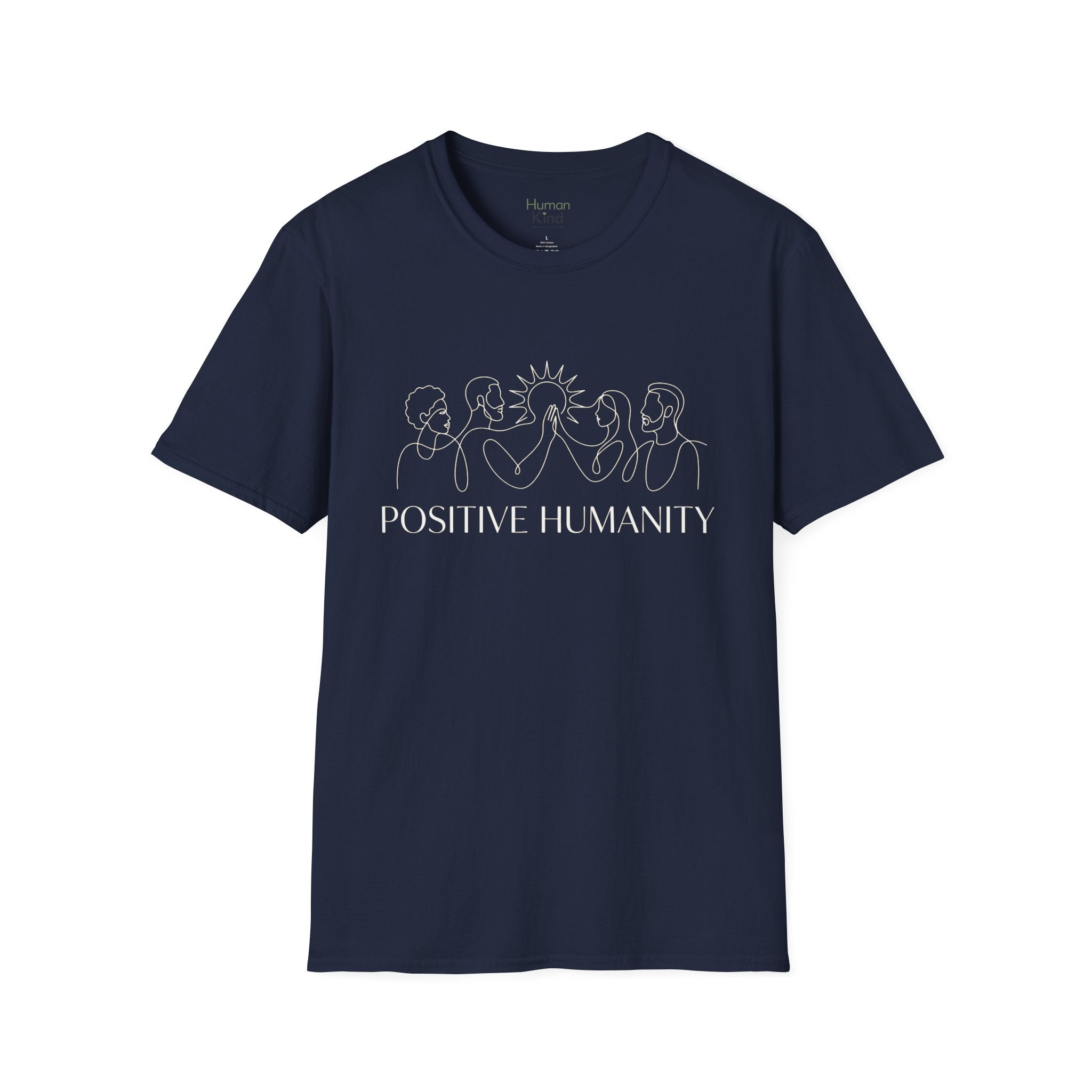 Positive Humanity Horizontal Minimal T-Shirt