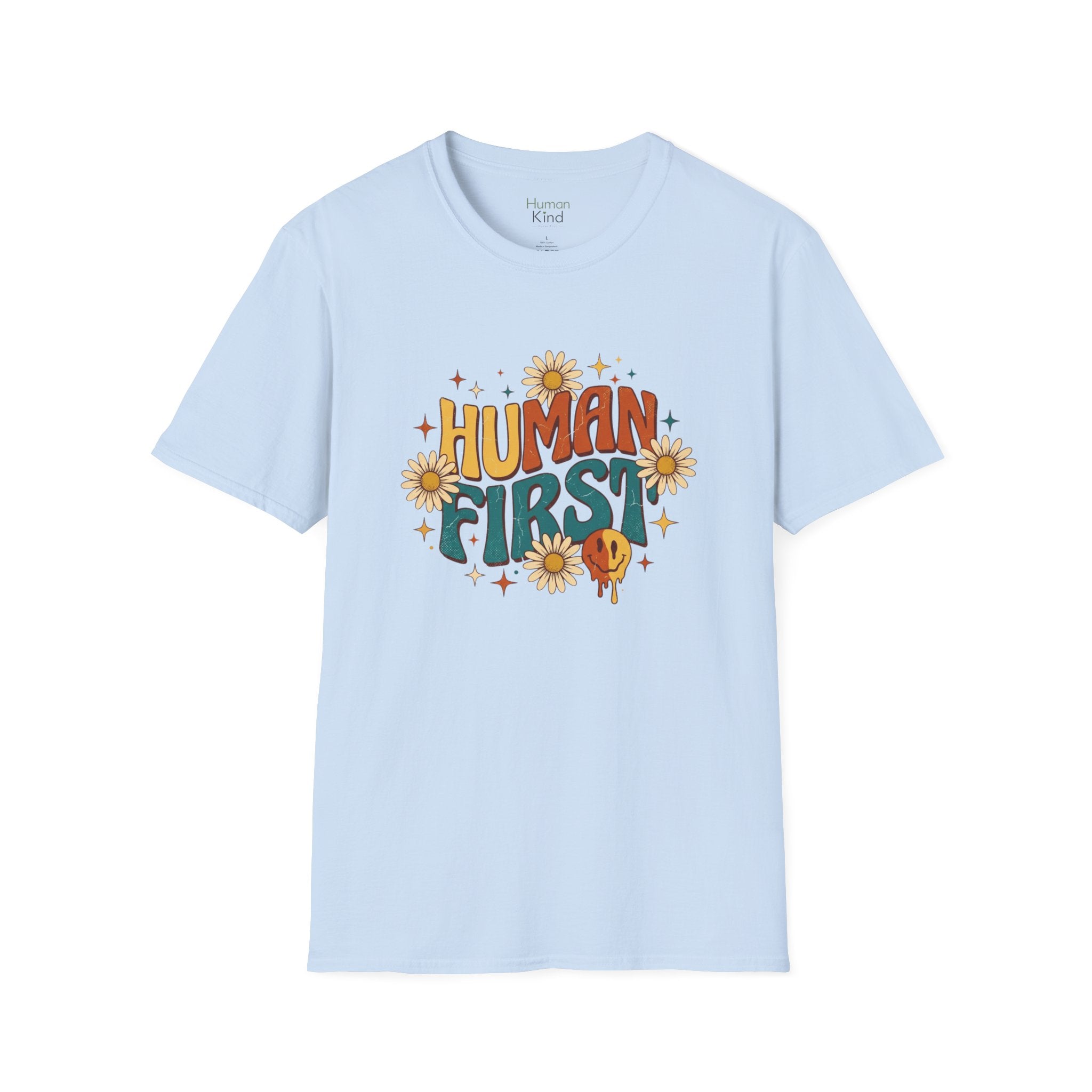 Human First Retro T-Shirt