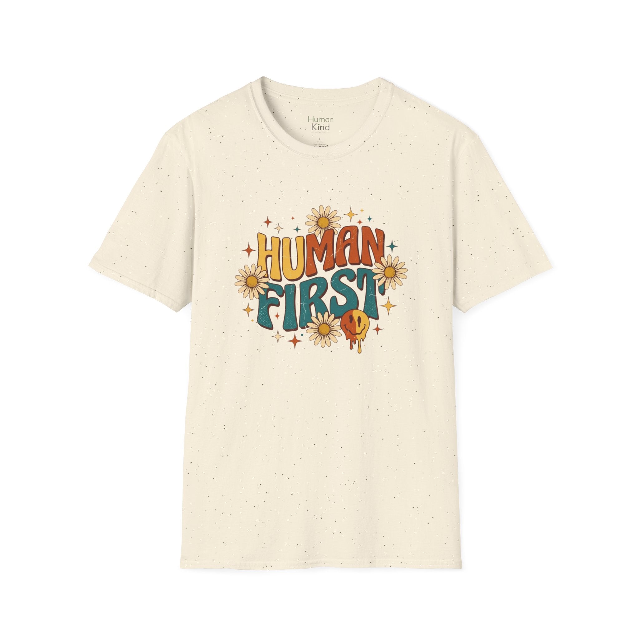 Human First Retro T-Shirt