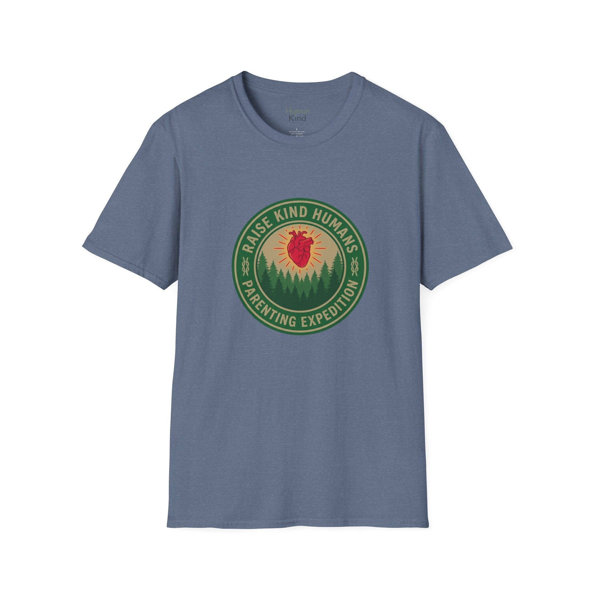 Raise Kind Humans Parenting Expedition T-Shirt