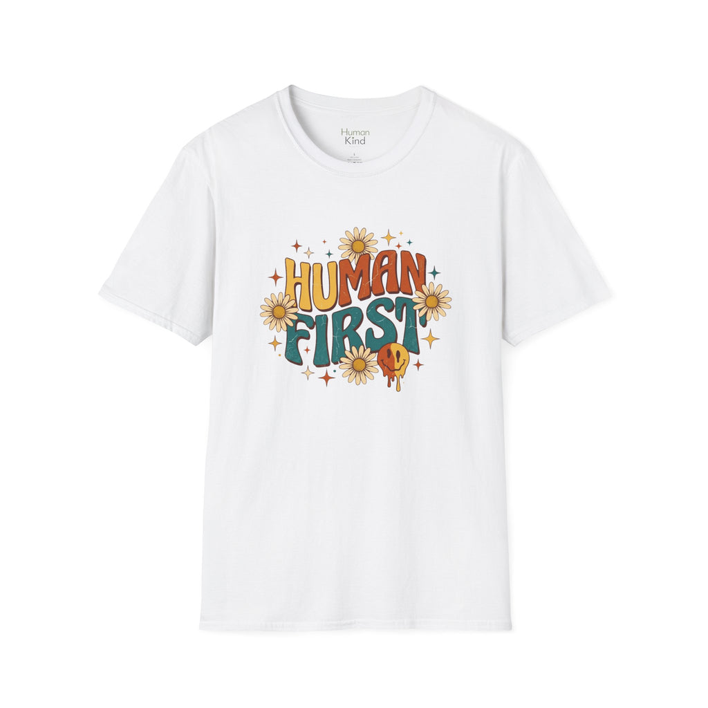 Human First Retro T-Shirt