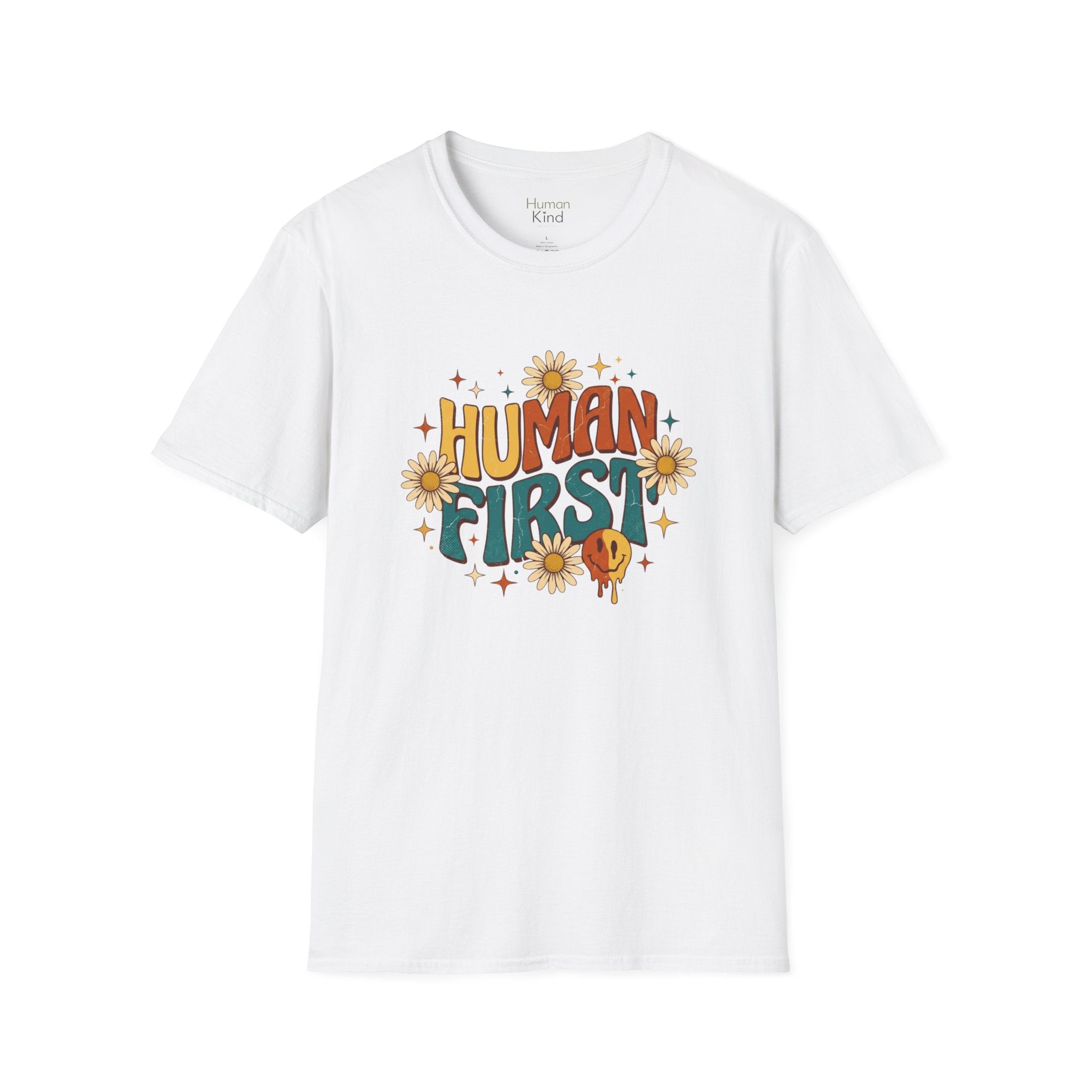 Human First Retro T-Shirt
