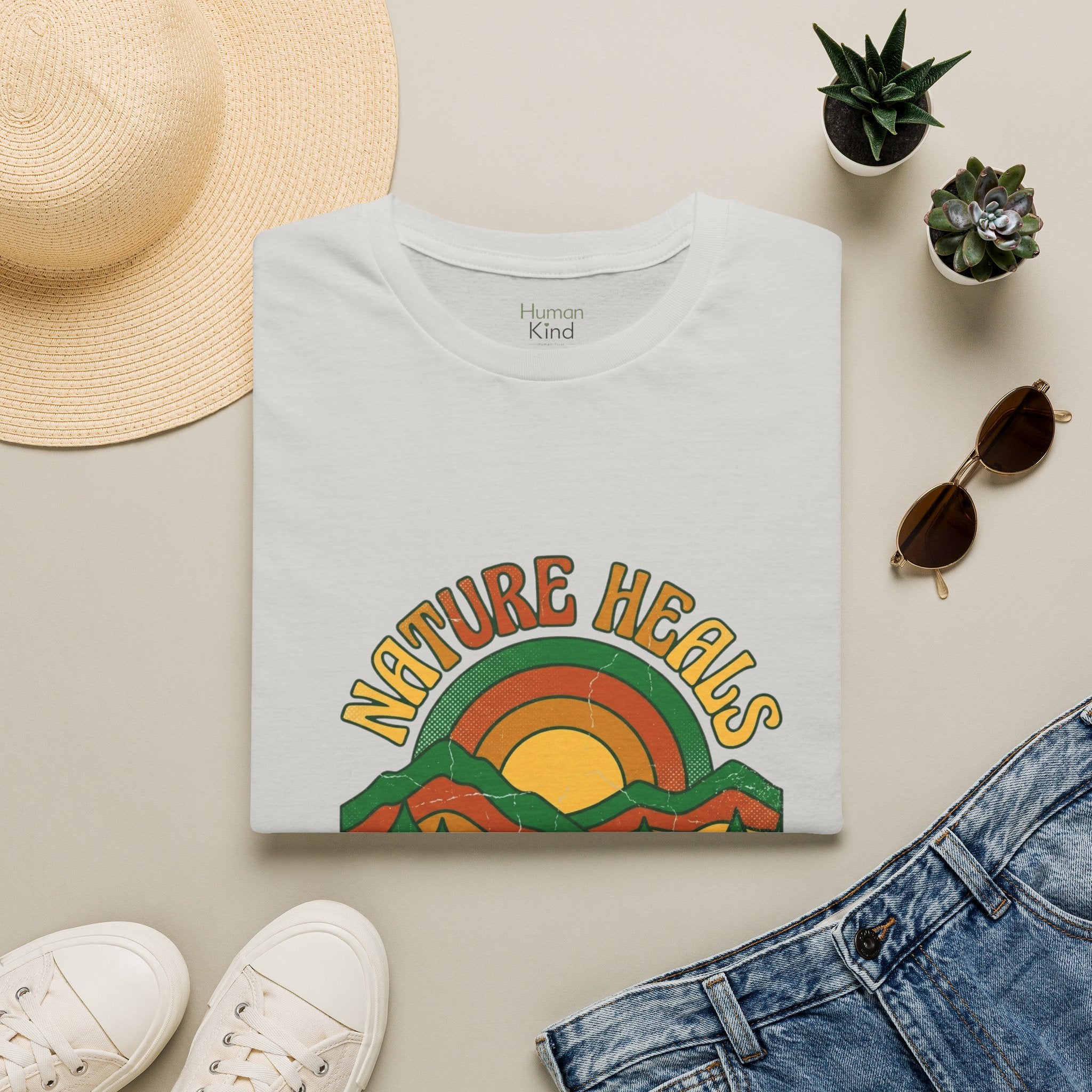Nature Heals Retro T-Shirt