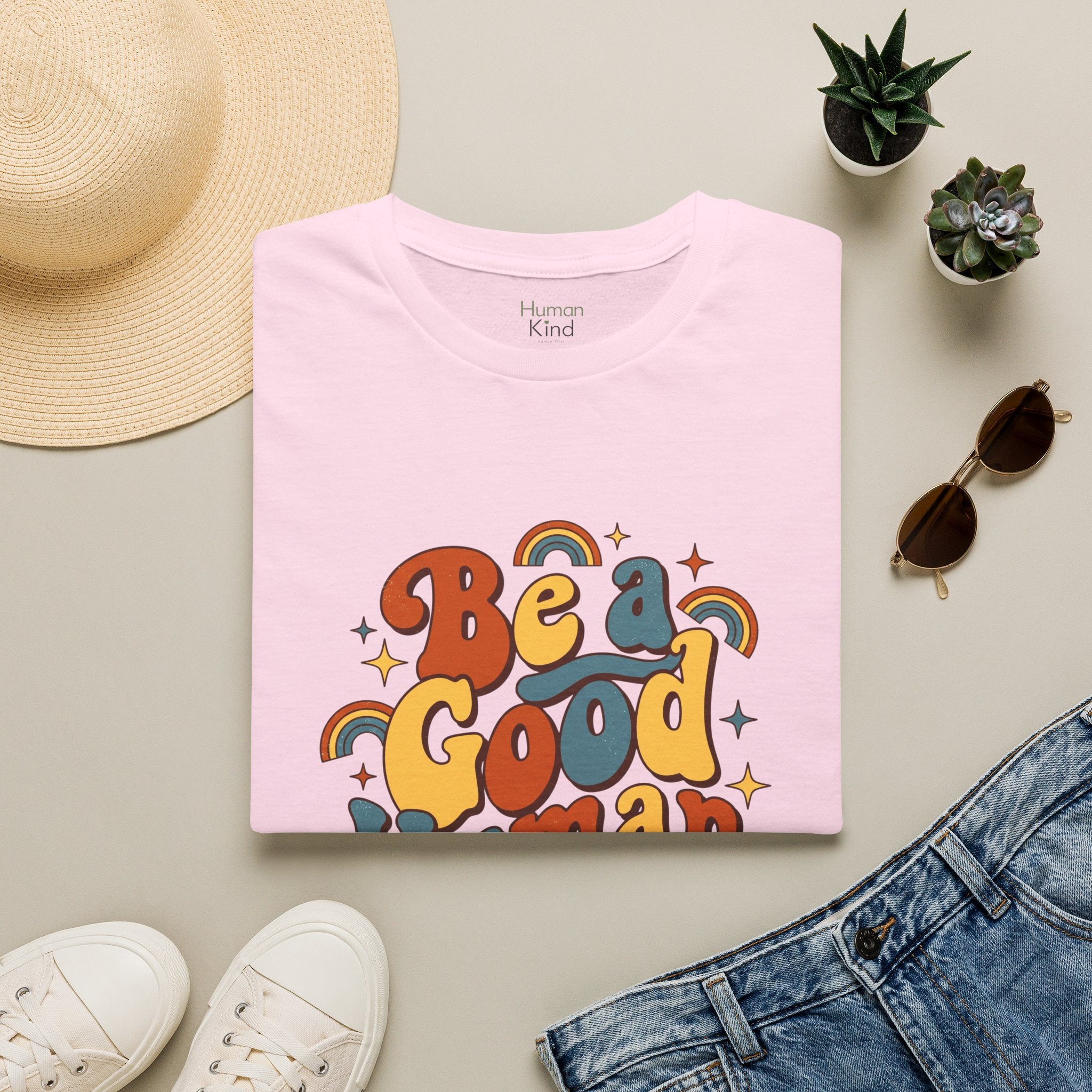 Be A Good Human retro2 T-Shirt