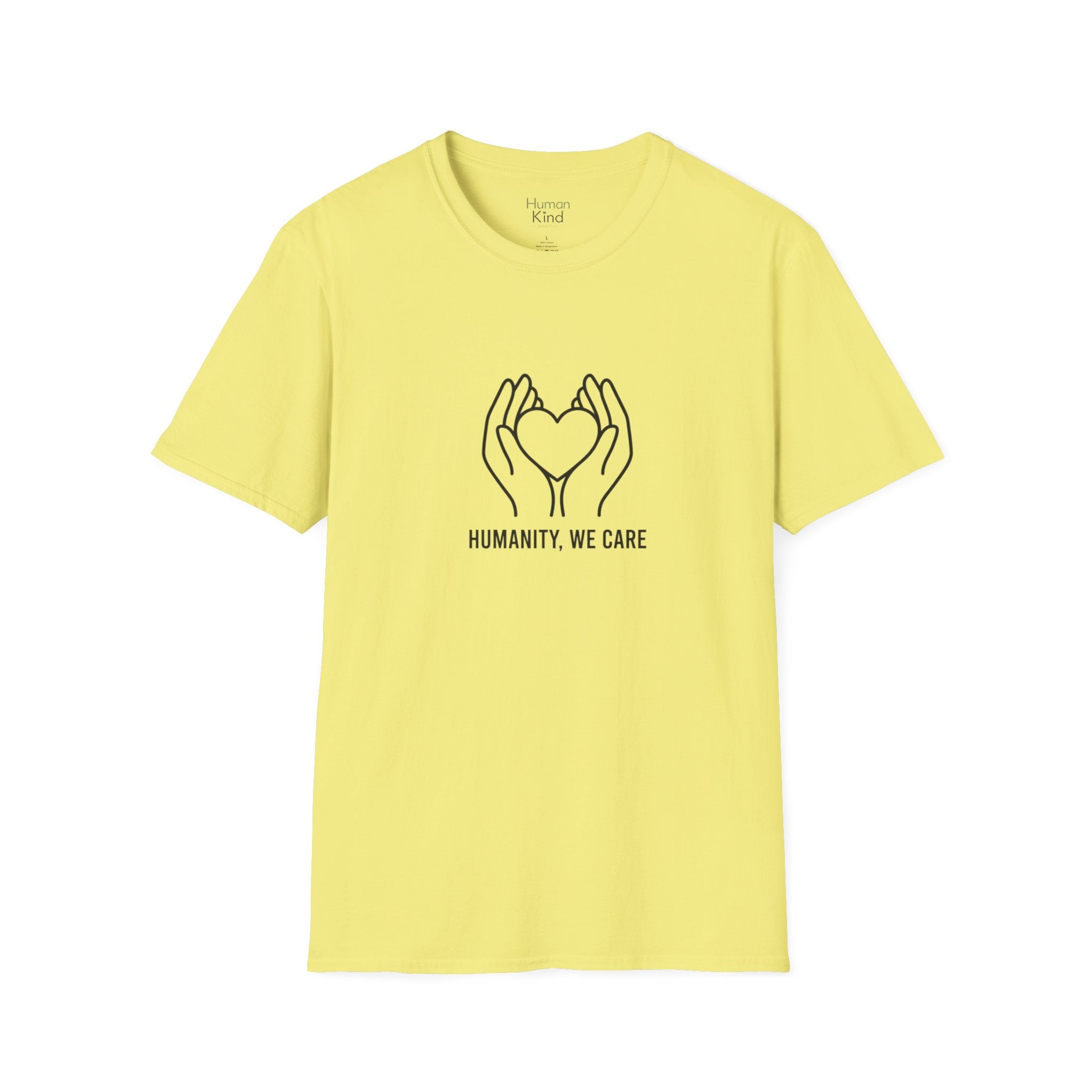 Humanity We Care - minimal T-Shirt