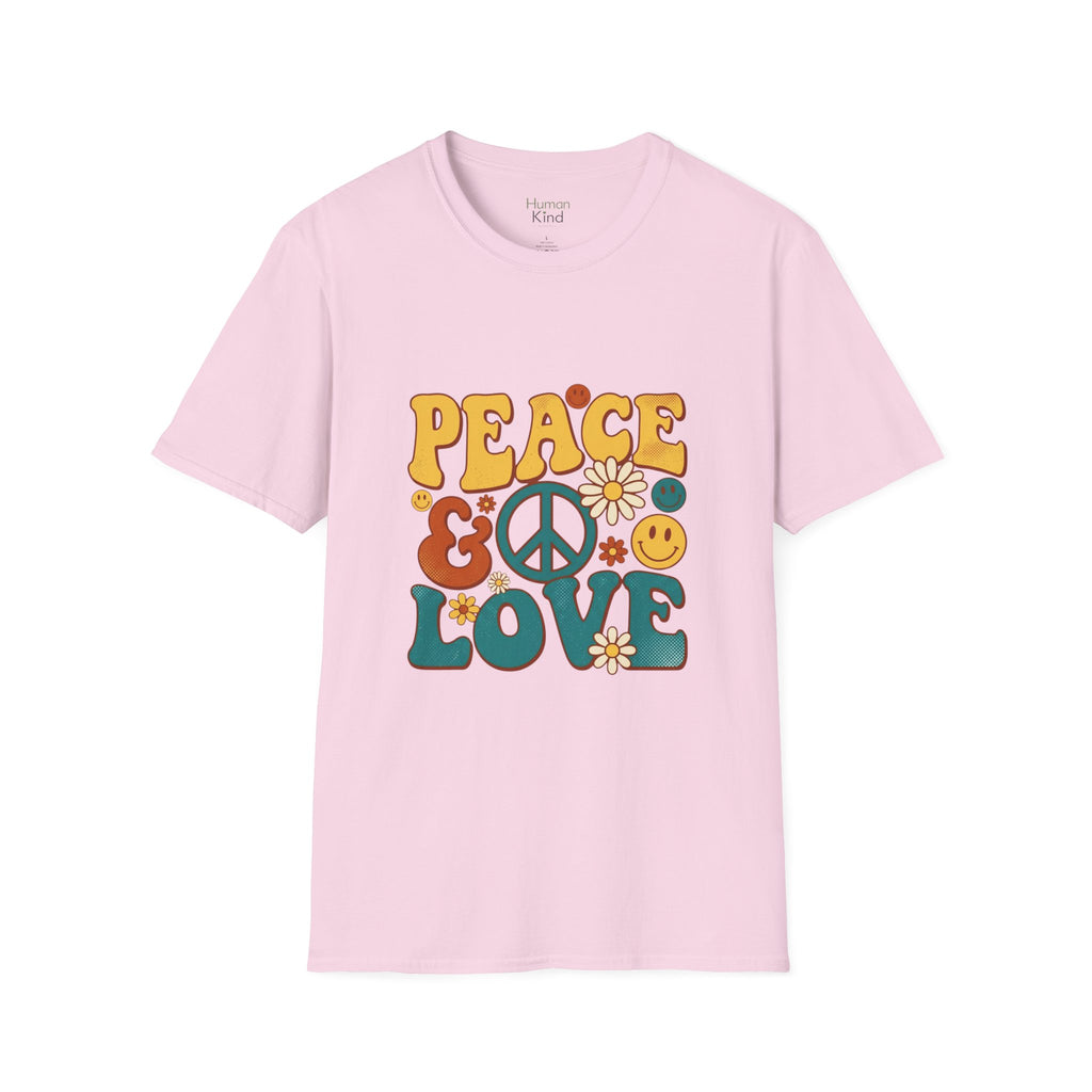 Peace & Love Retro T-Shirt