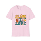Peace & Love Retro T-Shirt