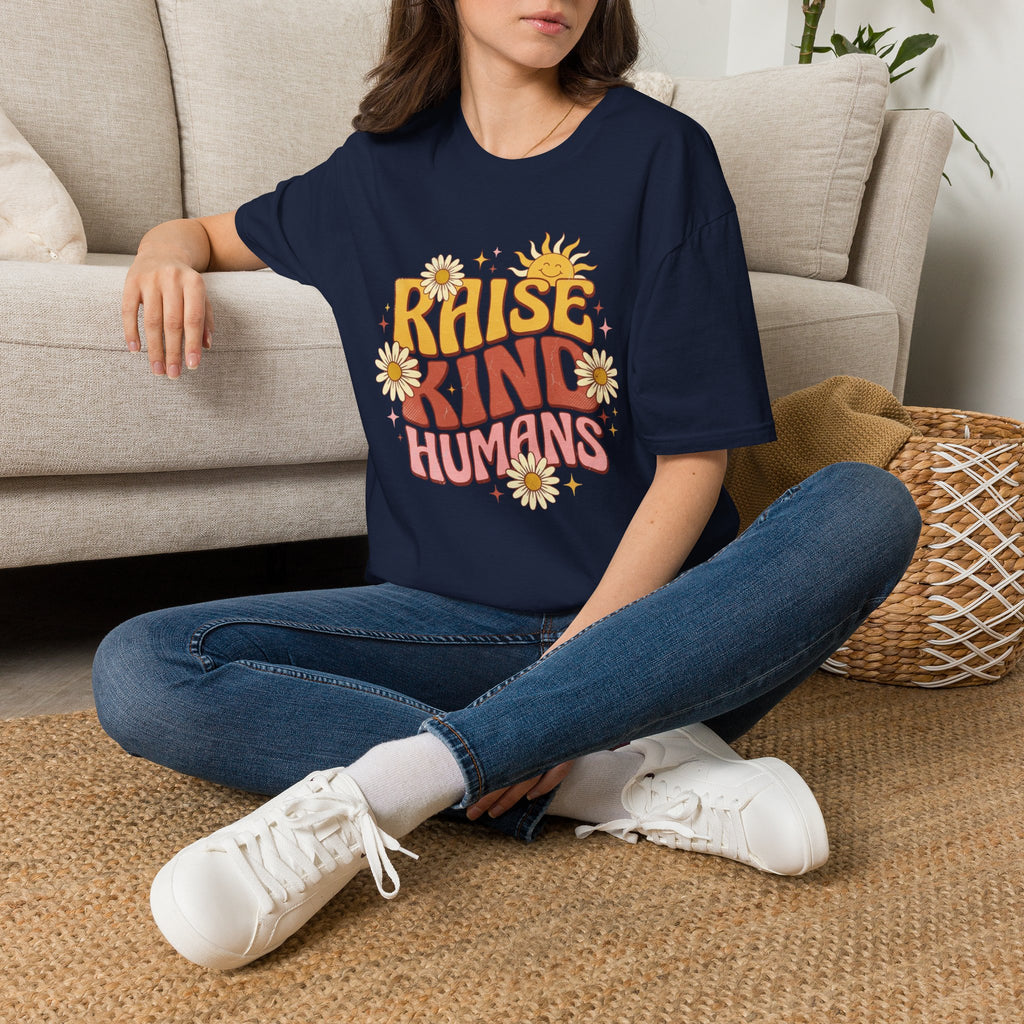 Raise Kind Humans Retro T-Shirt