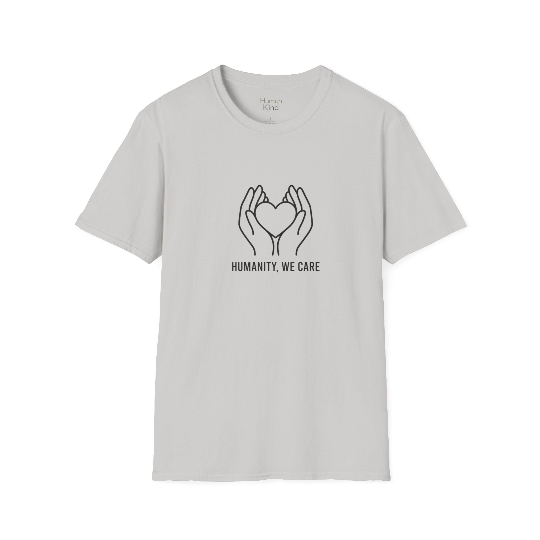Humanity We Care - minimal T-Shirt