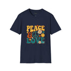 Peace & Love Retro T-Shirt