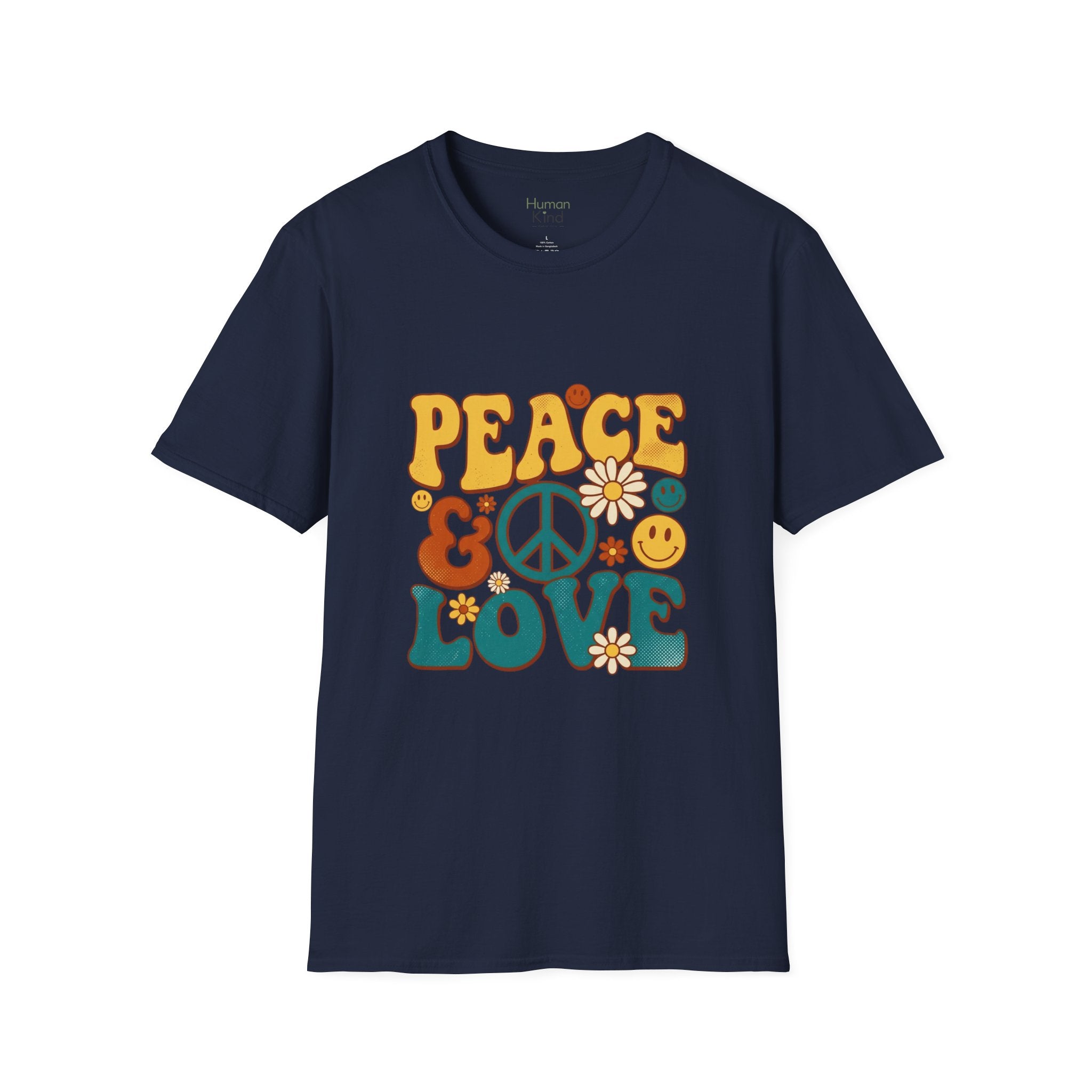 Peace & Love Retro T-Shirt