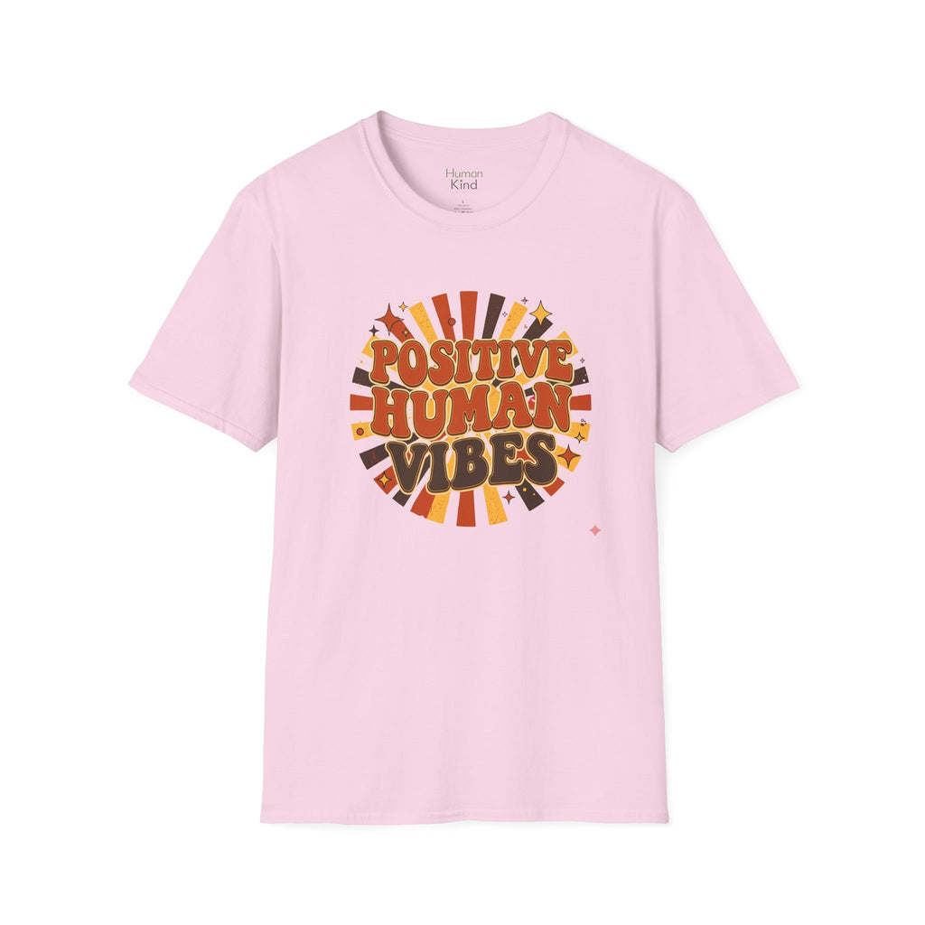 Positive Human Vibes Retro T-Shirt