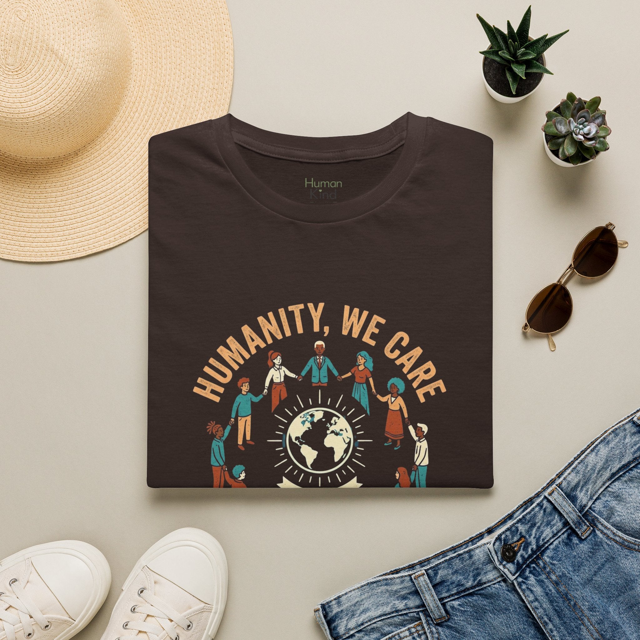 Humanity We Care Globe T-Shirt