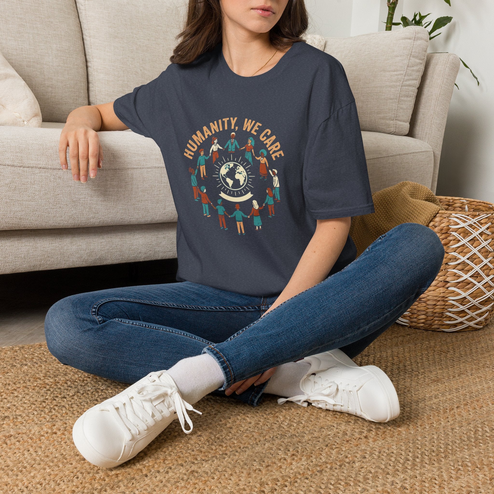 Humanity We Care Globe T-Shirt