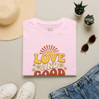 Love and Good Vibes Retro T-Shirt