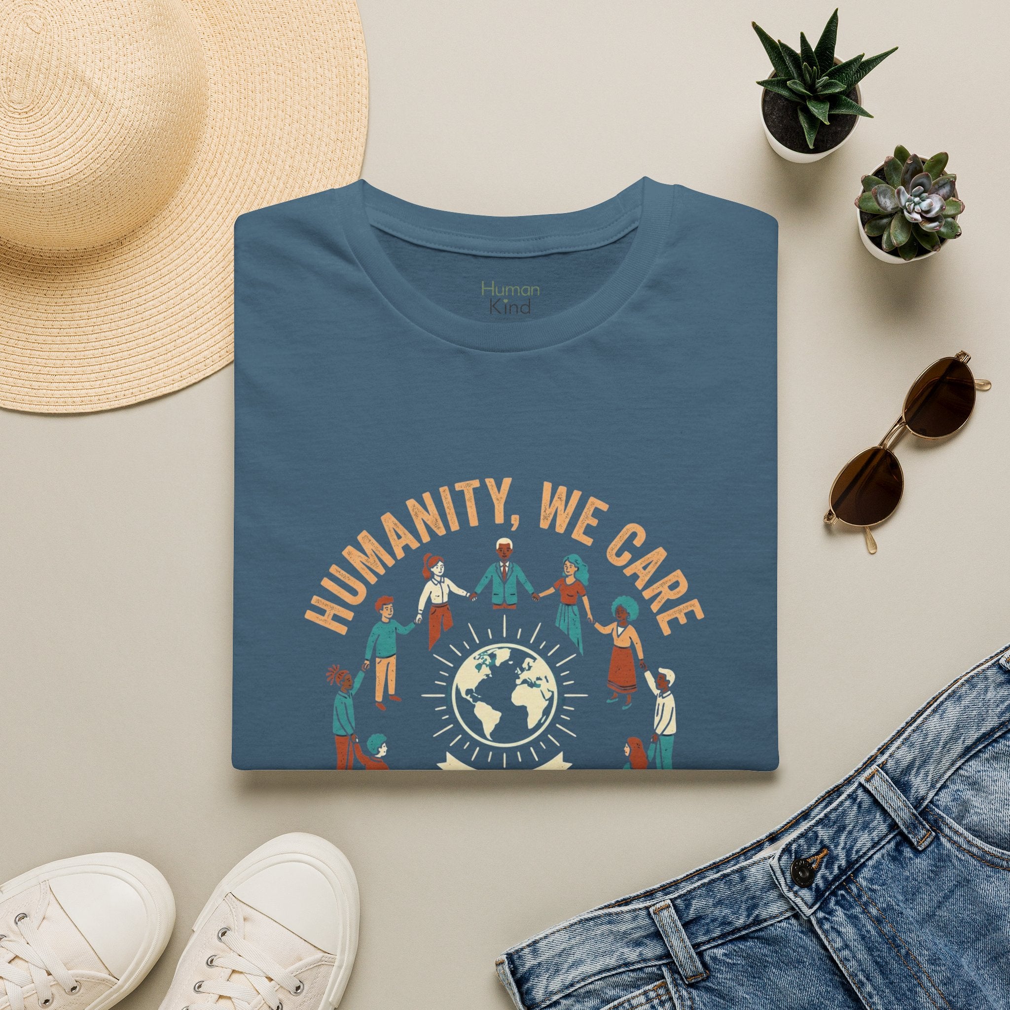 Humanity We Care Globe T-Shirt