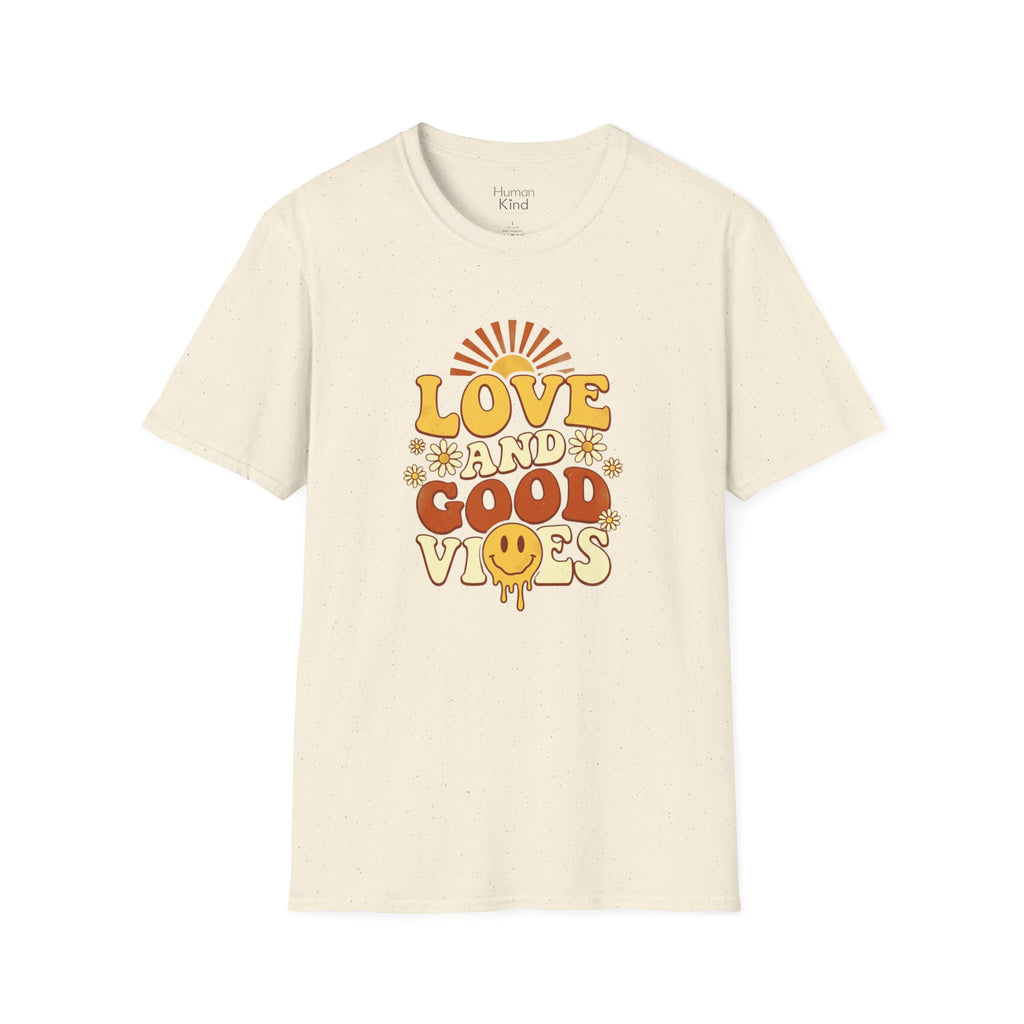 Love and Good Vibes Retro T-Shirt