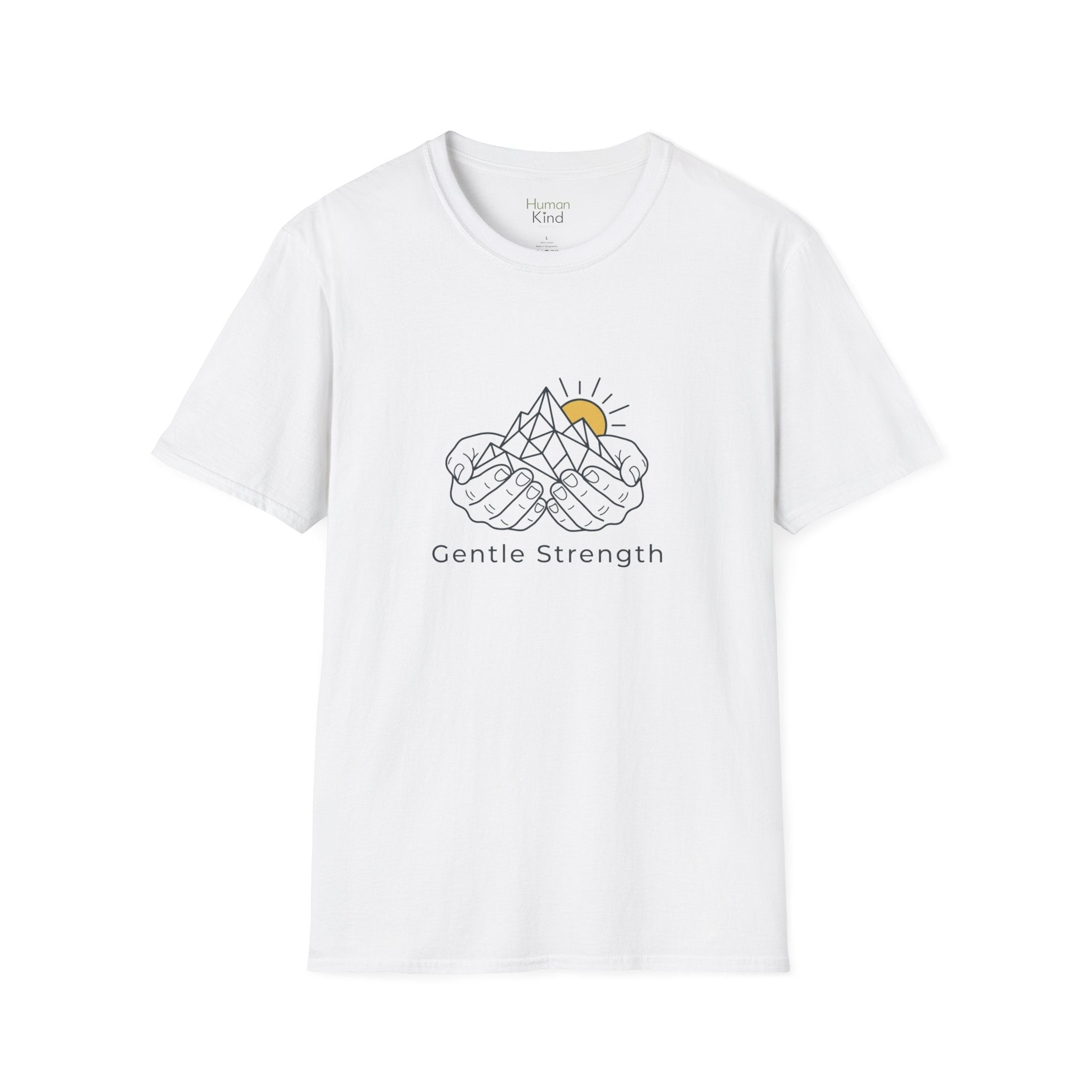 Gentle Strength - Hands - Mountains T-Shirt