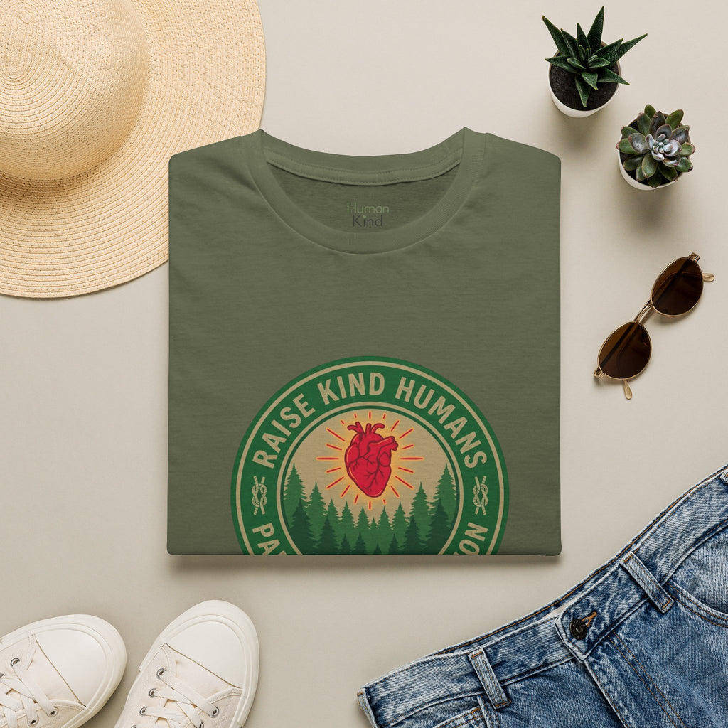 Raise Kind Humans Parenting Expedition T-Shirt