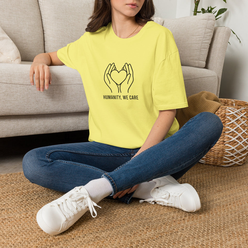 Humanity We Care - minimal T-Shirt
