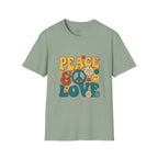 Peace & Love Retro T-Shirt