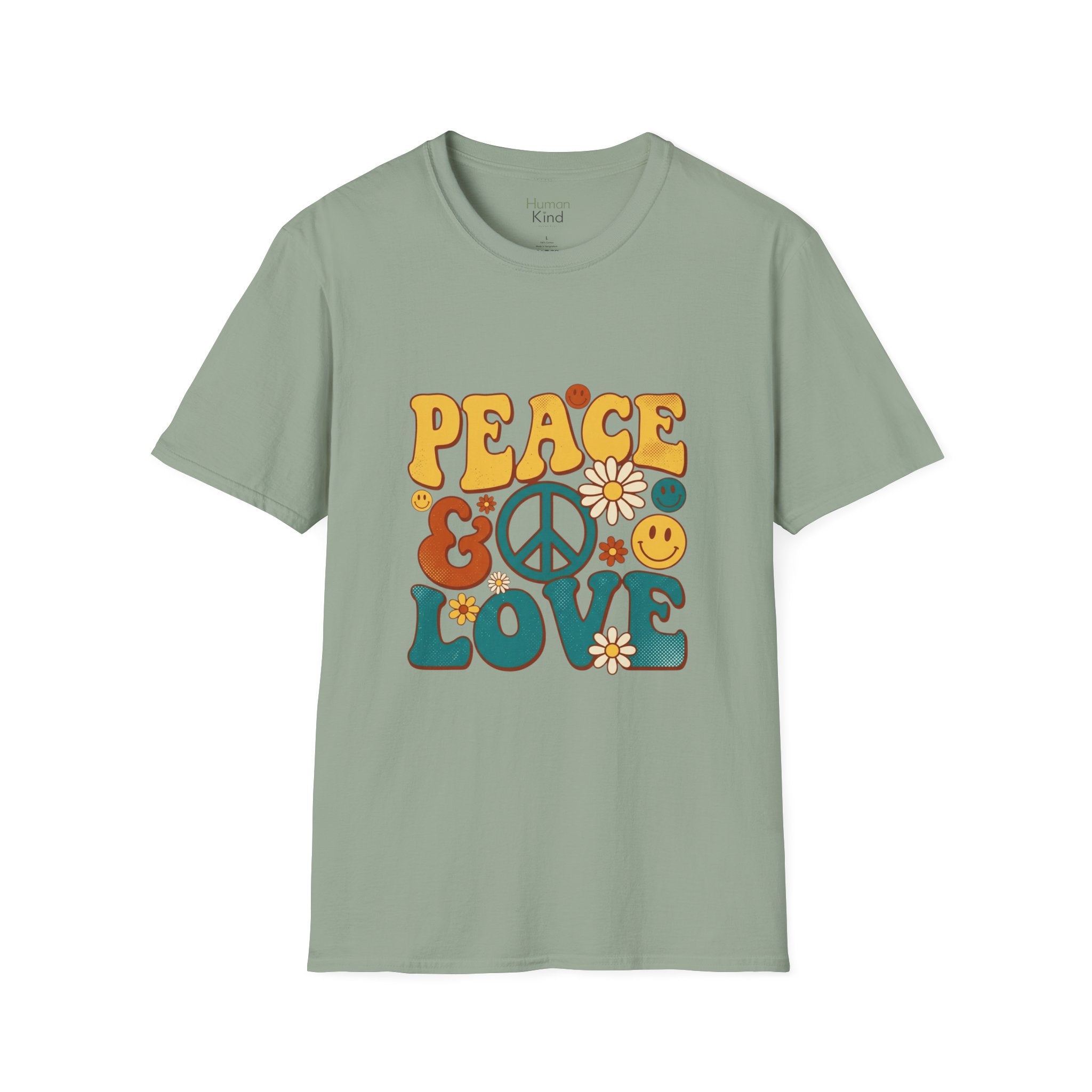 Peace & Love Retro T-Shirt