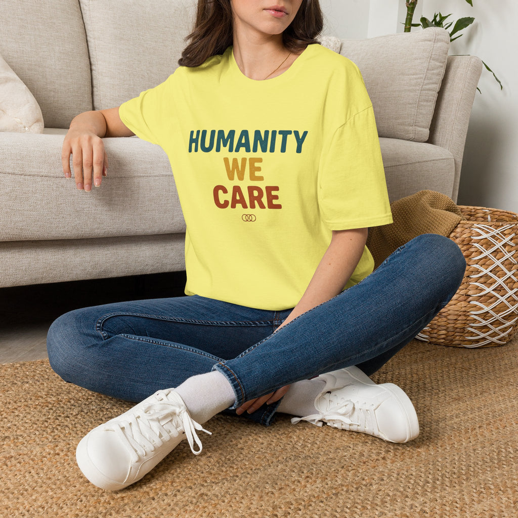 Humanity We Care - Text T-Shirt