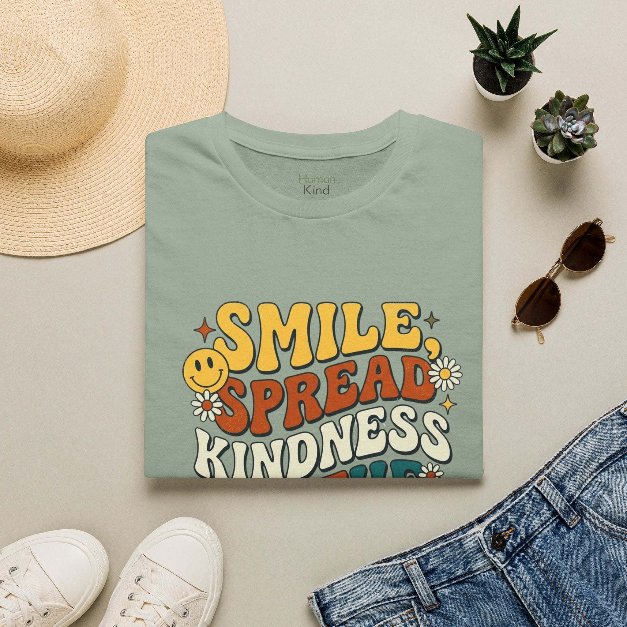 Smile - Spread Kindness Retro T-Shirt