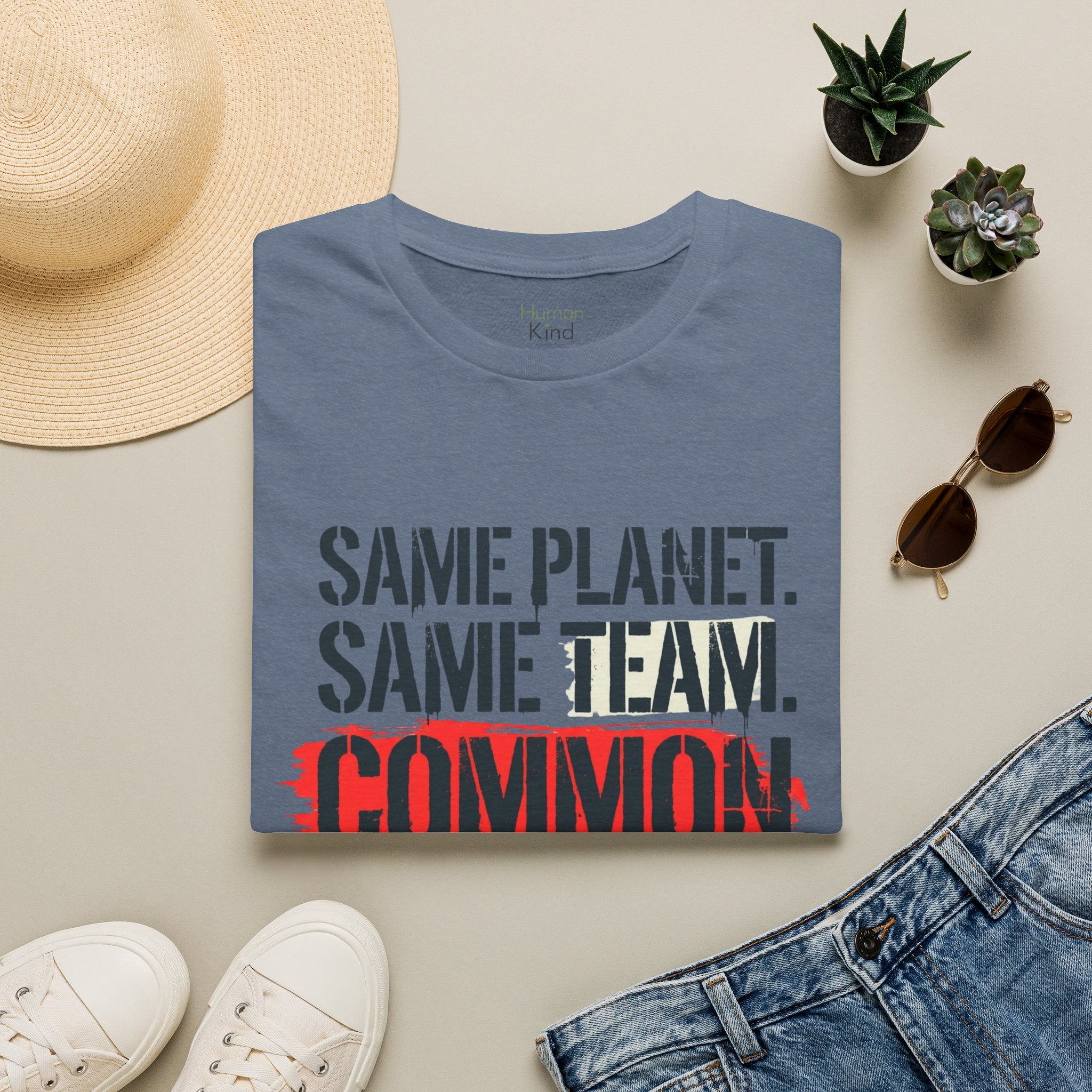 Same Planet Same Team - Bold T-Shirt