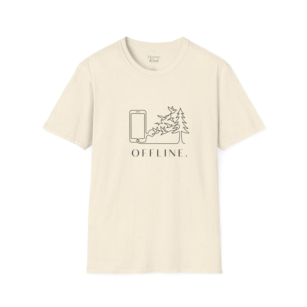 Offline Phones Trees Minimal T-Shirt